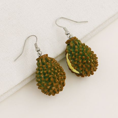 popular fruit series durian pendant earrings's discount tags