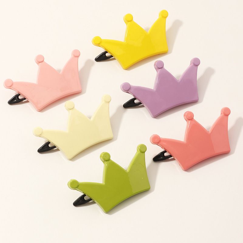 Koreanische neue Krone Haarnadel Bonbon Farbe niedlichen Krone Seite ClipSet