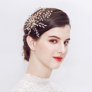 AliExpress EBay Hot Selling Product Rhinestone Bridal Barrettes European and American Wedding Bride Hair Styling Clip Barrettes Side Clippicture7