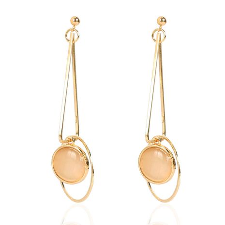 retro alloy drop-shaped style simple golden earrings wholesale's discount tags