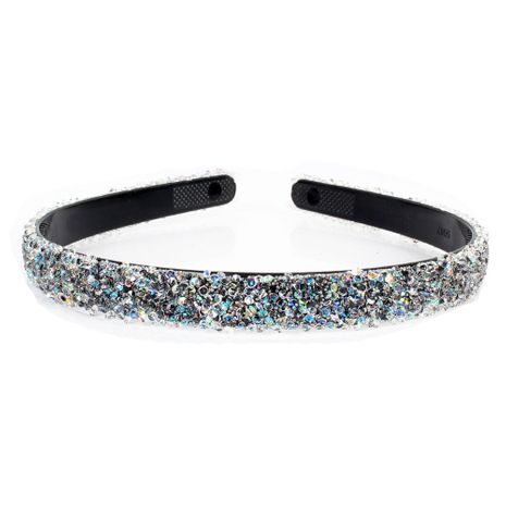 simple versatile semicircle retro colored diamond Headband  wholesale's discount tags