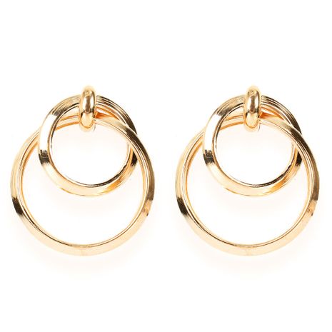 Retro-Ohrringe der modischen Legierung des geometrischen Ringes der wilden Legierung der Damen's discount tags