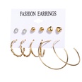 New Hot Sale Bohemian Moon Triangle Tassel Earring Set 6 Pairs wholesalepicture63