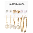 New Hot Sale Bohemian Moon Triangle Tassel Earring Set 6 Pairs wholesalepicture68