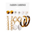 New Hot Sale Bohemian Moon Triangle Tassel Earring Set 6 Pairs wholesalepicture90