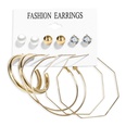 New Hot Sale Bohemian Moon Triangle Tassel Earring Set 6 Pairs wholesalepicture99
