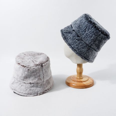 Retro mink velvet fisherman hat men's fashion solid color hat wholesale's discount tags