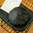 Hot selling leather solid color octagonal retro beret wholesalepicture11