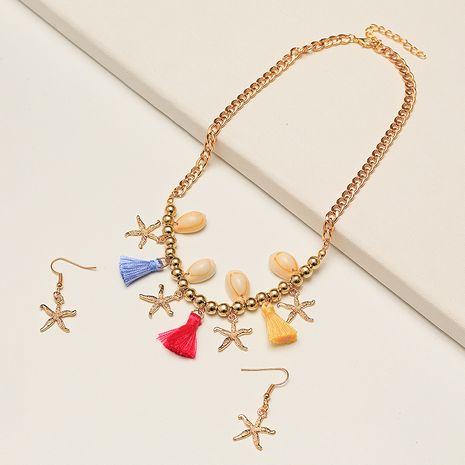 Hot Selling Mode Persönlichkeit geometrische Ringe Halskette Set's discount tags