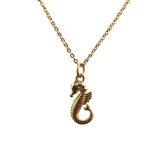 Fashion new micro-inlaid zircon dragon half-faced copper pendant Necklace for women