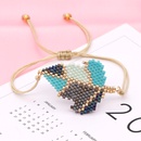 new fashion creative beaded handmade jewelry rice beads woven leaf bracelet for womenpicture10