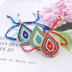 fashion Bohemian style creative handmade beaded rice bead woven drop-shaped bracelet