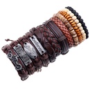 new retro woven leather wooden bead bracelet setpicture8