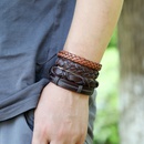 new retro woven leather wooden bead bracelet setpicture12