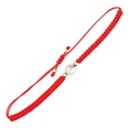 Bracelet de couple de corde rouge natal de yoga de sept chakra de fraise en pierre naturellepicture74