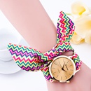 Fashion striped printed cloth belt ladies fashion watchpicture7