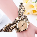 Fashion striped printed cloth belt ladies fashion watchpicture8