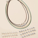 Hot Selling Mode Perlen 26 Buchstaben Anhnger Halsketten gesetztpicture8