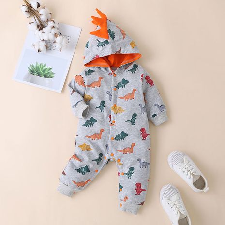 Hot selling fashion baby dinosaur one-piece romper baby animal graphics leisure one-piece   NHLF259645's discount tags