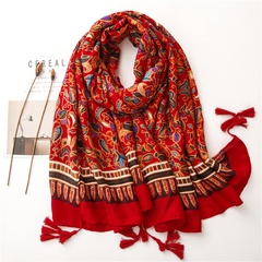 Hot selling fashion cotton and linen silk scarf wholesale