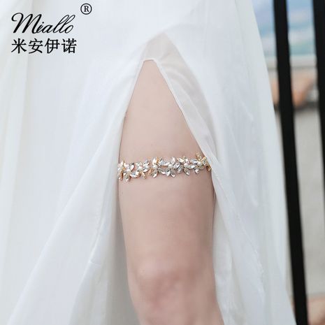 Fashion new trend garter hot-selling pearl flower diamond bridal leg belt jewelry's discount tags