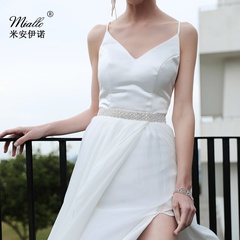 vente chaude nouvelle robe de mariée ceinture de diamant à la main ceinture de mariée