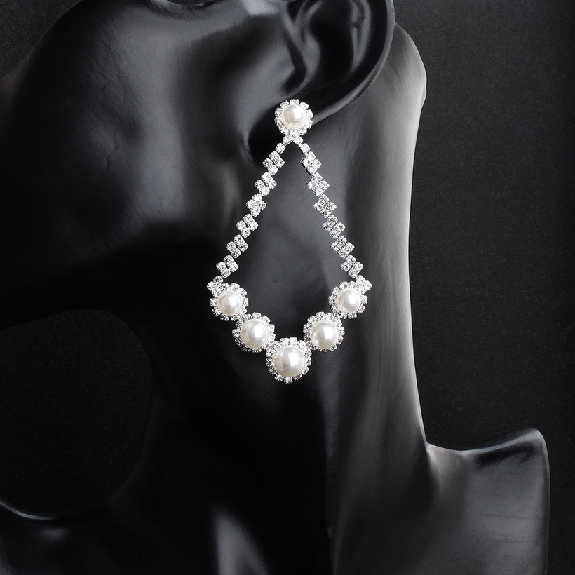 Bijoux Fantaisie Boucles Doreilles | Mode Nouvelle Tendance Exagre De Grande Marque Banquet Boucles D39oreilles Diamant Perles Sexy - AG63093