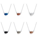 Fashion Crystal Cluster Necklace Imitation Natural Stone womens necklacepicture13