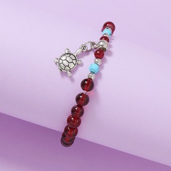 fashion new crystal stone tortoise alloy pendant elastic children's  bracelet