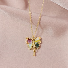 Fashion cute butterfly women's necklace wholesale