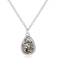 Simple and versatile resin imitation natural stone love drop shape necklacepicture20