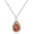 Simple and versatile resin imitation natural stone love drop shape necklacepicture22