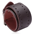 Leather Fashion Geometric bracelet  black NHPK1521blackpicture6