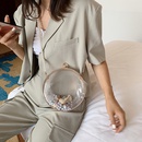 transparent bag new Korean shoulder messenger fashion allmatch chain small round bag wholesalepicture18