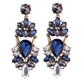 Occident and the United States alloy Rhinestone earring black NHJQ6521picture2