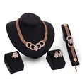 Occident alloy Drill set earring + necklace + Bracelet NHXS0743picture2