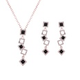 Occident alloy Drill set earring + necklace NHXS0673picture2