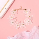 CrossBorder New Accessories Internet Hot Fresh Rhinestone Flower Necklace Pearl Choker Necklace Short Clavicle Chainpicture18