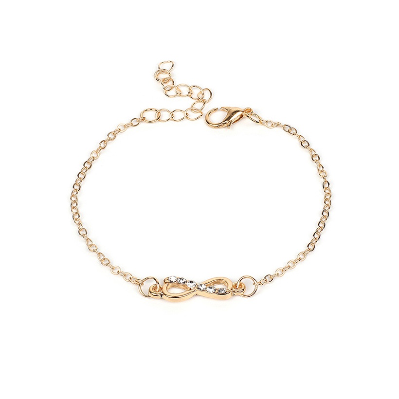 Bijoux Fantaisie Colliers | Bracelet De Cheville De Collier De Diamant De Noeud Creux De Mode - GC81592