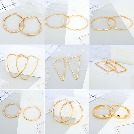 Hot selling fashion exaggerated personality big earrings wholesale's discount tags