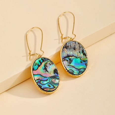 Hot selling fashion imitation abalone shell earrings wholesale NHGO260819's discount tags