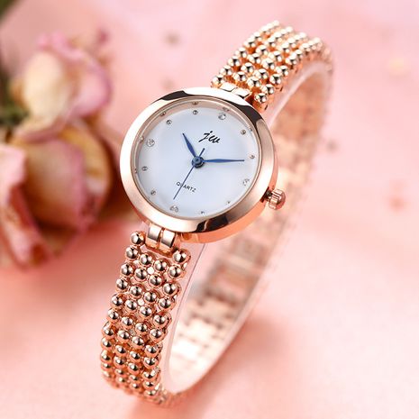 Correa de aleación de moda Reloj de banda de acero para damas con diamantes universitarios de cuarzo's discount tags