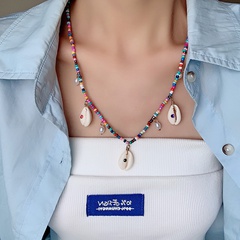 Hot Selling Mode gleichfarbige Muschel Reisperlen Halskette