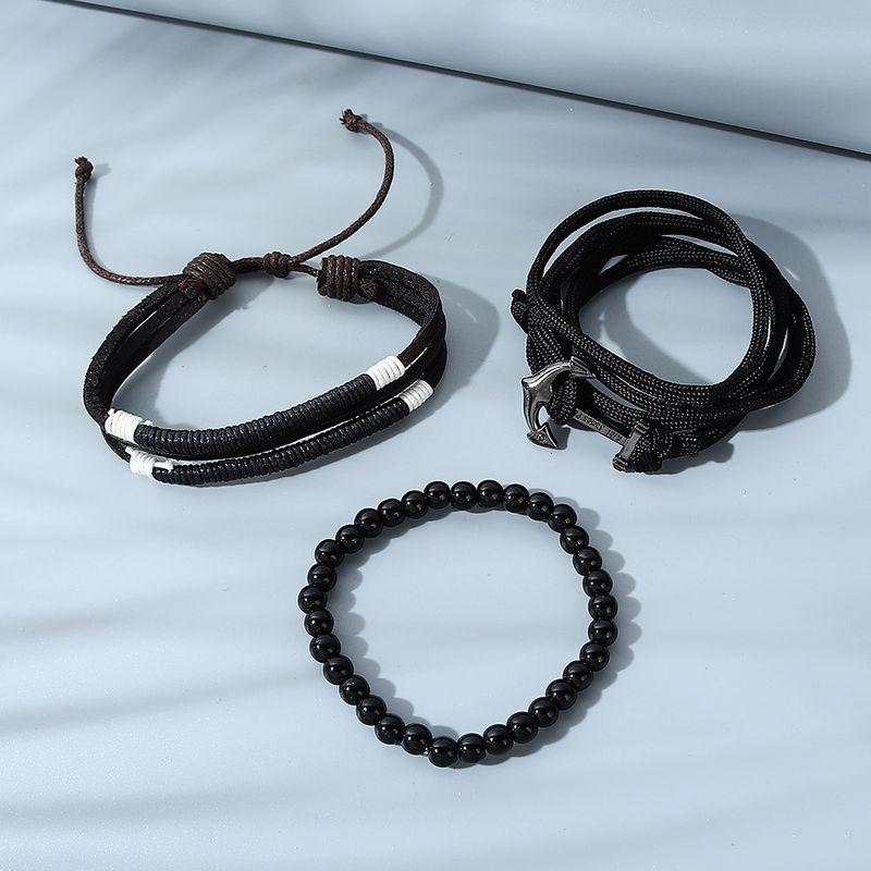 Hot selling fashion simple mens bracelet set wholesale NHPS261164