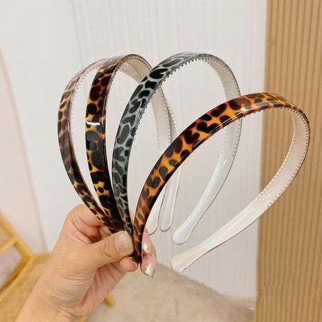 Hot selling fashion simple leopard print  headband's discount tags