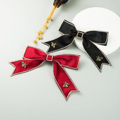  Korean  fabric diamond alloy bow hair clip wholesale  NHLN261740's discount tags
