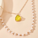 fashion simple long pearl wild natural stone pendant necklacepicture12