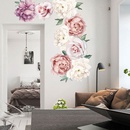 Pfingstrose Blume Kombination TV Hintergrund Wand Wohnzimmer Schlafzimmer PVC Wandaufkleberpicture14