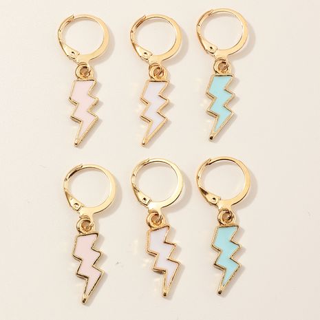 fashion women's Color lightning earrings set wholesale's discount tags