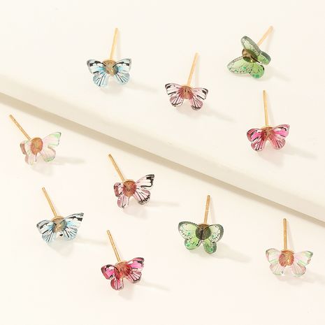 jolies boucles d'oreilles papillon colorées pour femmes's discount tags
